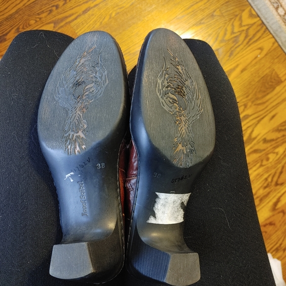 Josef Seibel Calla Brown Slouch Heeled Boots Euro 38/ US 7.5 - Picture 7 of 9